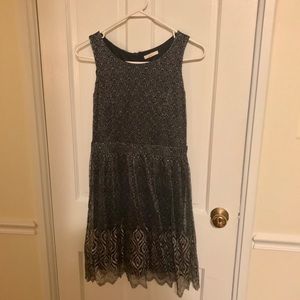 Black & silver fit n flare Mystree party dress